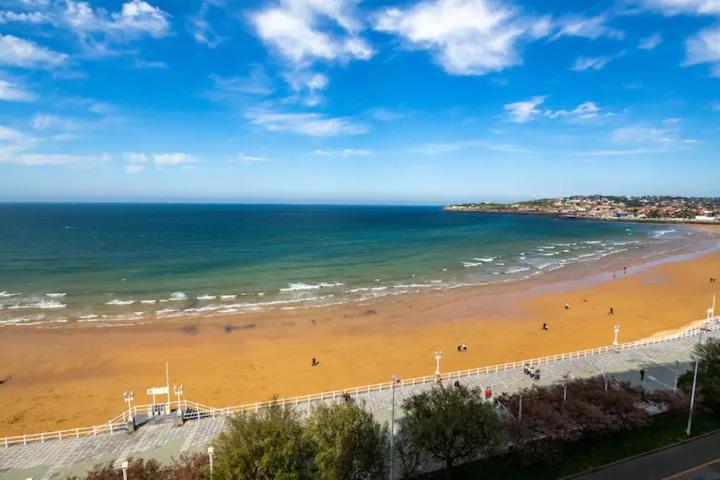 Apartamento Ezcurdia 22 Playa De San Lorenzo Primera Linea Gijon Exterior photo